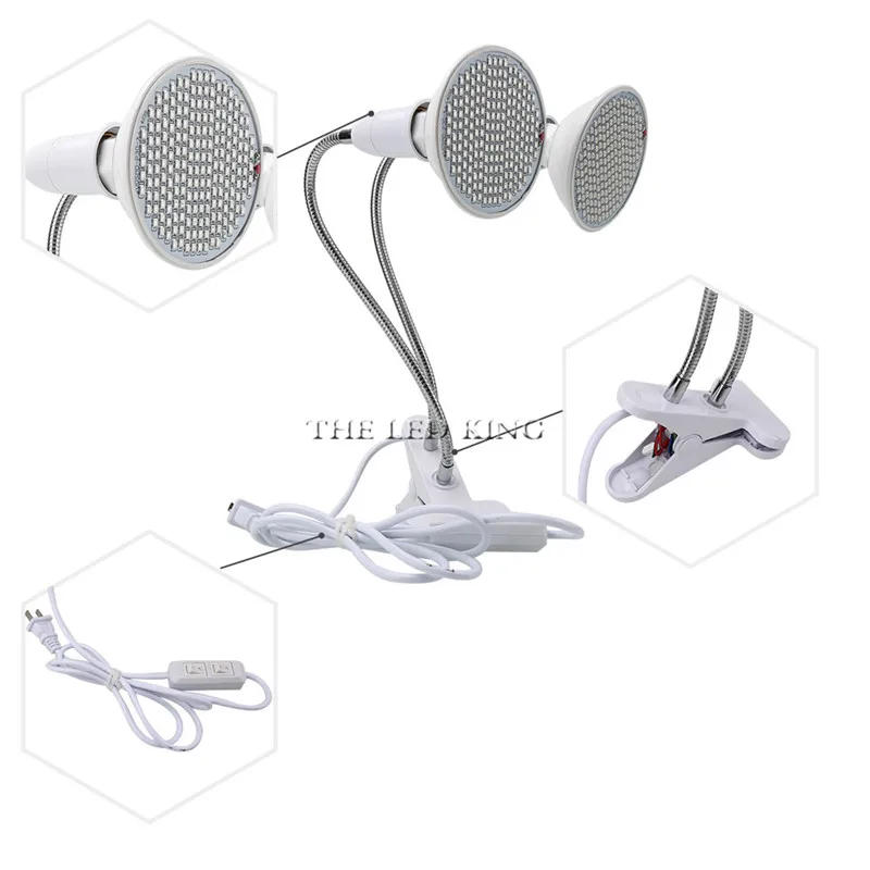 Description Picture 5 of itemPhyto Lamp Full Spectrum LED Grow Light E27 Plant Lamp Fitolamp For Indoor Seedlings Flower Fitolampy Grow Tent Box