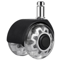 Office Chair Caster Accessories Replacement Wheels for Wheelchair Chairs Heavy Duty Casters Without Brake Hardwood Floors