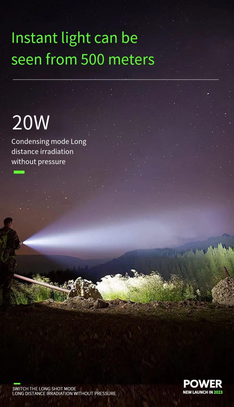 Description Picture 6 of item3LED Super Bright Flashlight Portable Mini Burst Flash Torch Rechargeable Outdoor Emergency Spotlight with Pen Clip Tail Magnet