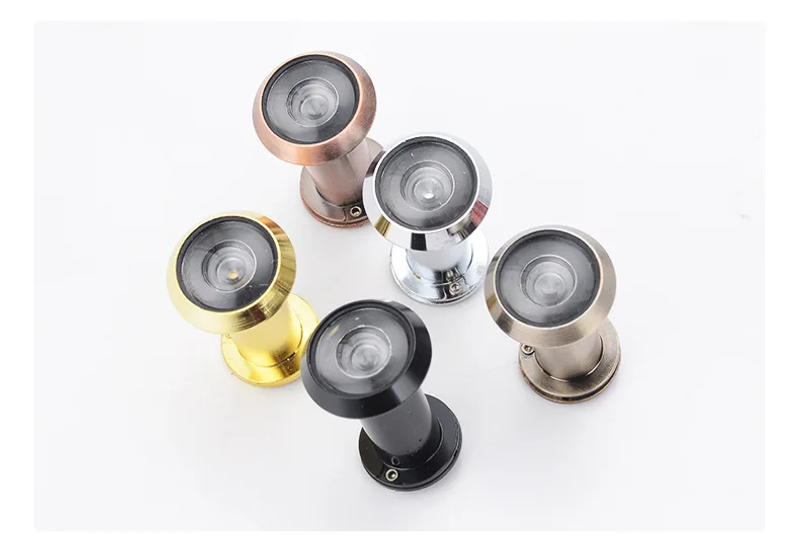 Description Picture 6 of item10pcs/lot 200 Degree Door Viewer HD Wide Angle Peephole Security Hidden Door Adjustable Glass Lens For Furniture Hardware