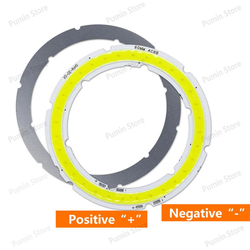 Description Picture 6 of itemNew LED COB DC12V Round Ring Bulb 2W-12W Lighting Source Angel Eyes 20mm Warm Cool White Color LED Chip Module Decorative Chip