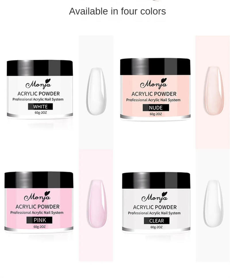 Description Picture 5 of itemManYa 60g Nude Nail Carved Pollen Acrylic Crystal Powder Can Extend Carved 30g Boxed Acrylic Powders Liquids Nail Art Tools