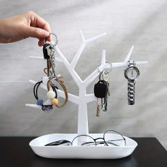 1PC Tree Hanger Creative Necklace Jewelry Bracelet Display Rack Earrings Ring Storage Rack Decoration Crafts Home Organization