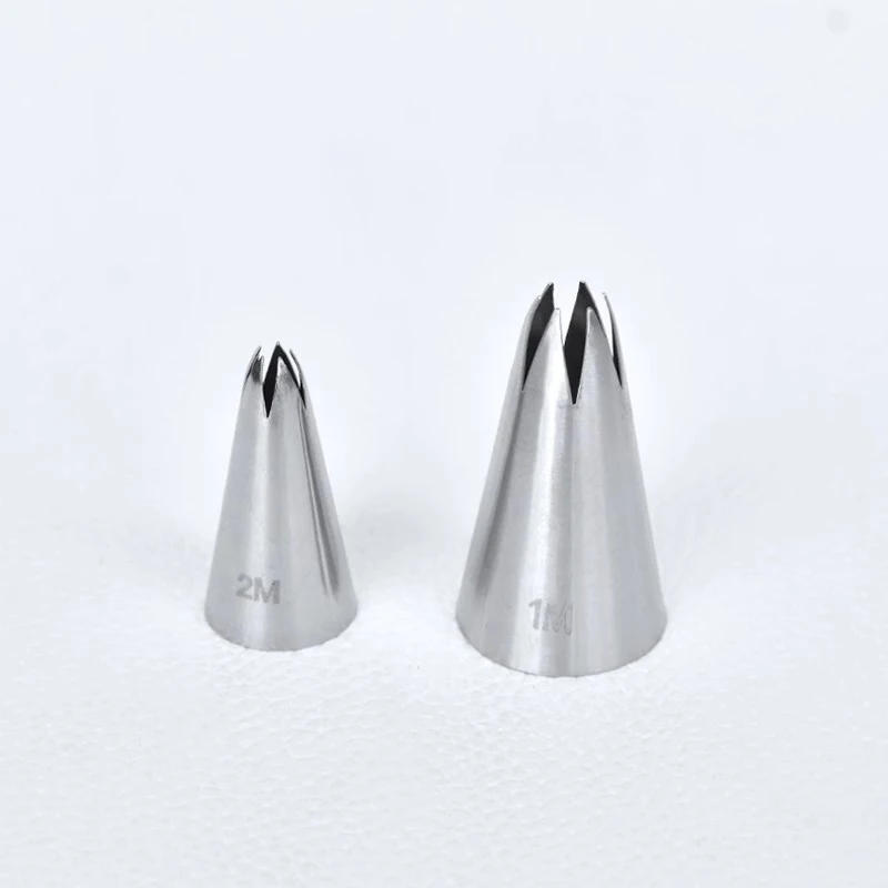 Description Picture 6 of item#1M 2M Open Star Pastry Tip  Piping Tip Nozzle Cake Decorating Tips Writing Tube Icing Nozzle Baking & Pastry Tools Baking Tools