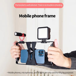 Desiontal Multi-Function Handheld Photo Stabilizer & Holder For smartphone,fill lights And Microphone