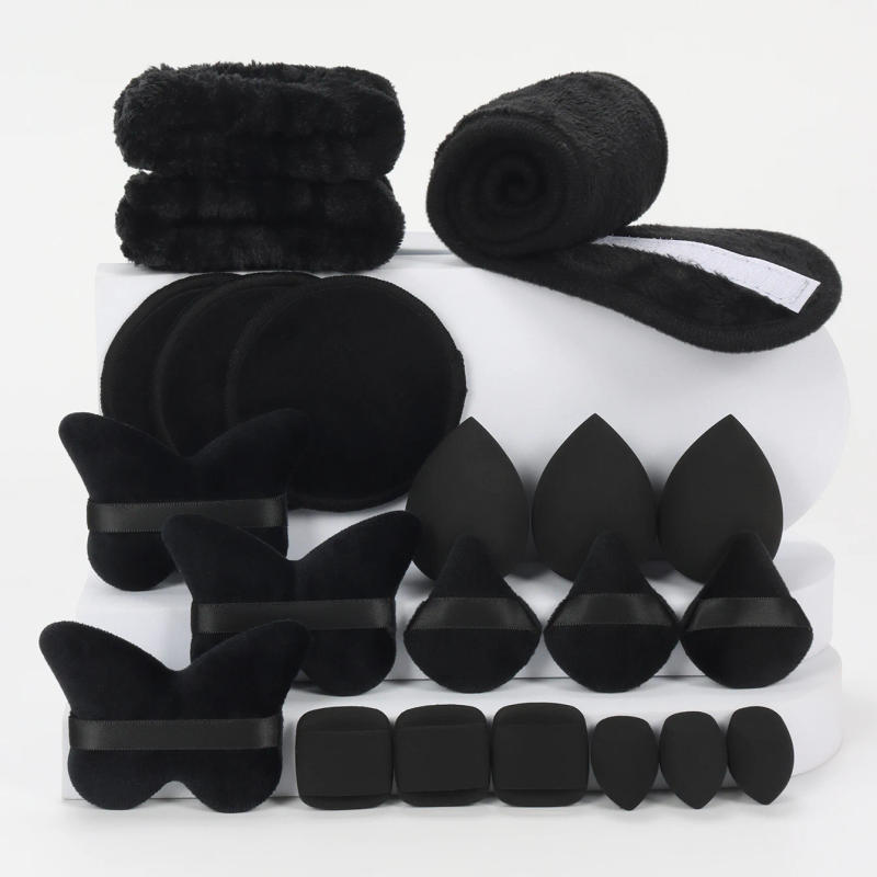 Description Picture 5 of item21-Piece Velcro Headband Set, Multifunctional Makeup Tools, Suitable for All Skin Types