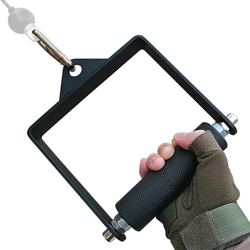 Description Picture 3 of item4/6cm Gym Home Lat Pull Down Pulley Cable Machine Handle Attachment Fitness Arm Wrestling Workout Deadlift D Shape Hand Grip