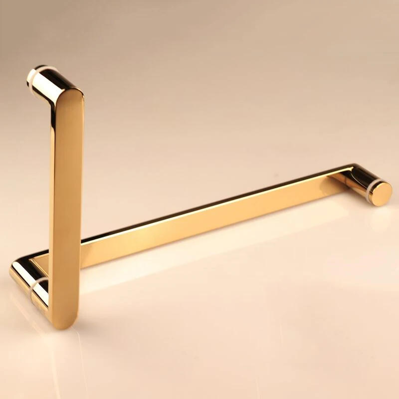 Description Picture 3 of itemBrand New 304 Stainless Steel Shower Door Handles L Shape Bathroom Glass Door Push Pull Handles Towel Bar for 8~12mm Glass
