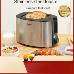 220V Tenfly Stainless Steel Toaster - The Ultimate Breakfast Maker for the Entire Family Get Your Mornings Started