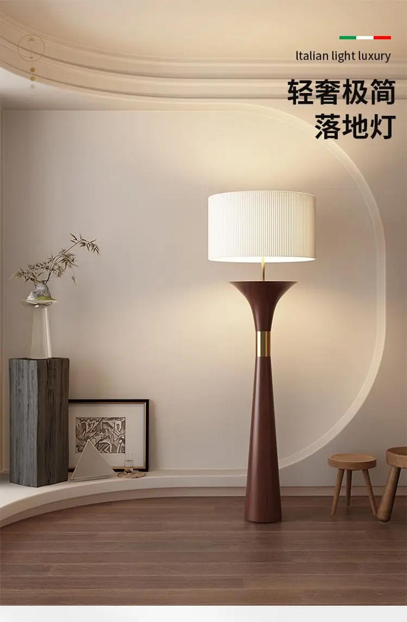 Description Picture 2 of itemNordic light luxury antique style floor lamp Creative design sense bedroom vertical light
