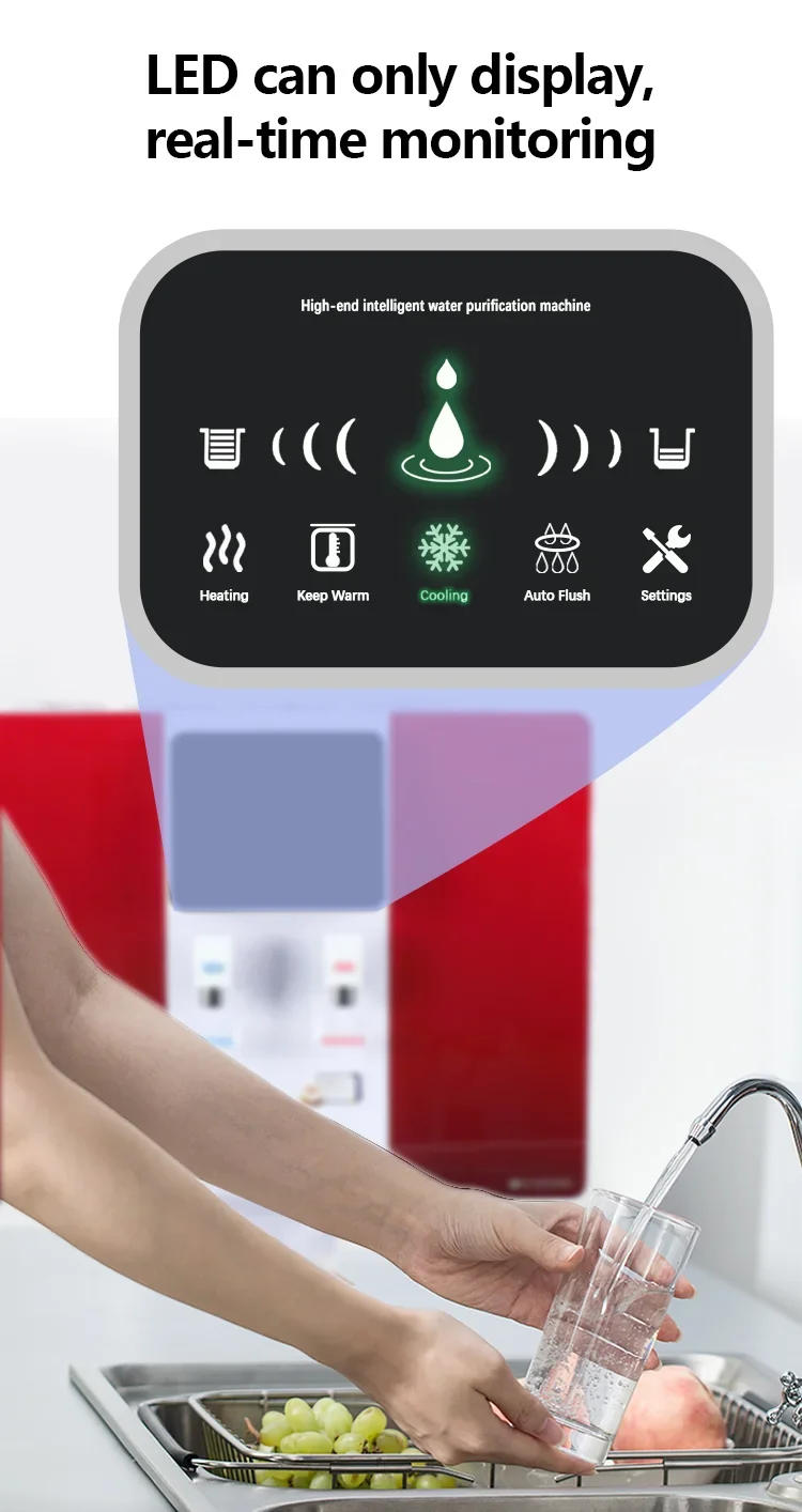 Description Picture 5 of itemDesktop Water DispenserDrink Water Dispenser Machines With Ro Filters Touch Control Desktop Hot Cold Water Dispenser