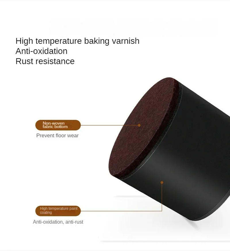 Description Picture 6 of item4Pcs Heavy Furniture Heightening Foot Pad Sofa Bed Table Chair Wear Resistant Anti Slip Carbon Steel Riser Floor Protector