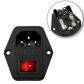 c13 plug with swicth
