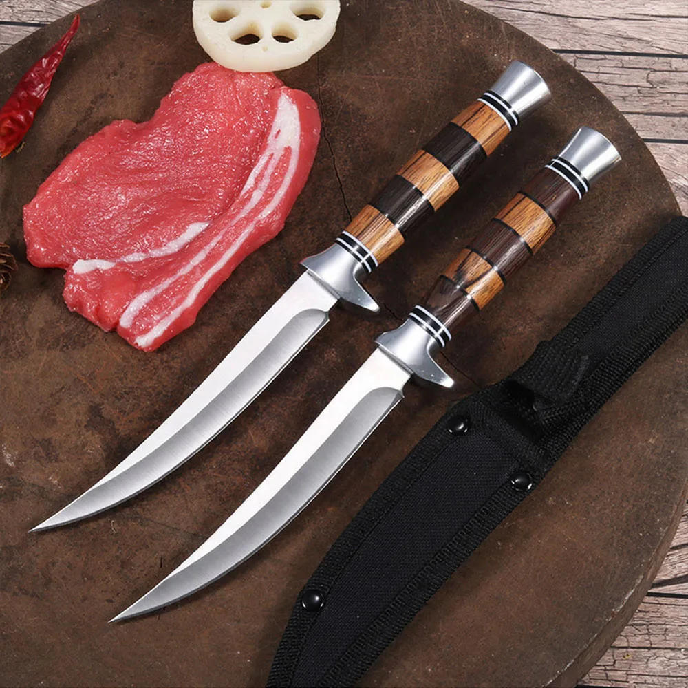 Description Picture 6 of itemSashime Knife Fish Filleting Knife Wood Handle High Stainless Steel Kitchen Knives Meat Cleaver Butcher Knife Chef Slicing Tools