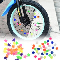 36PCS Colorful Decorations Clips for Kids Bike Multi Color Plastic Bicycle Wheel Spoke Beads Children Kid Gifts Bike Accessories