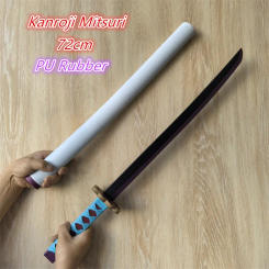 Cosplay Demon Slayer Katana Original Anime Sword Weapon Assembled Agatsuma Zenitsu Shinazugawa Sanemi Swords 72cm