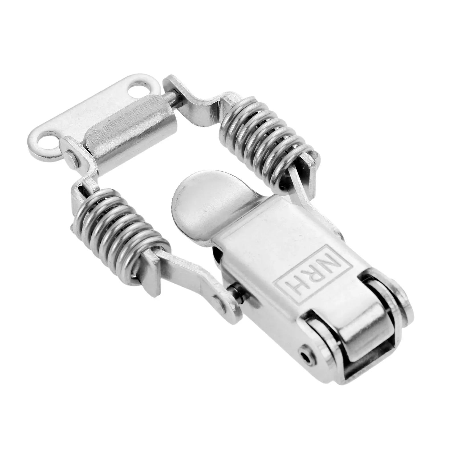 Description Picture 4 of item67*36mm Stainless Steel Toggle Latch Spring Hasp Latch Lock Buckle For Doors Cabinets Tool Boxes Lockers Furniture Fittings 1PC