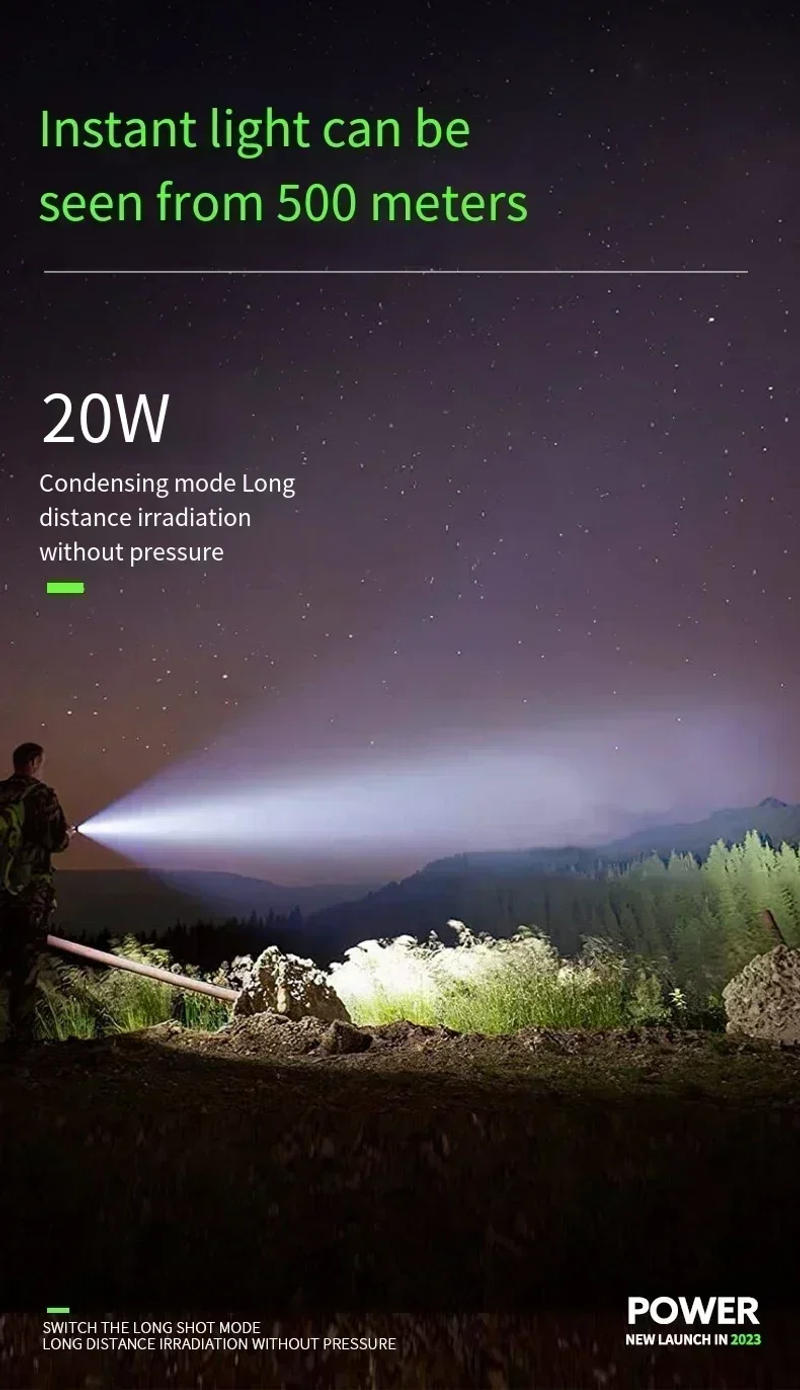 Description Picture 6 of item3LED Super Bright Flashlight Portable Mini Burst Flash Torch Rechargeable Outdoor Emergency Spotlight with Pen Clip Tail Magnet