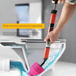 Unblock Toilet High Pressure One Shot Toilet Pipe Plunger Cleaner Silicone Quickly Home Toilet Sewer Dredging Plunger Wc pump