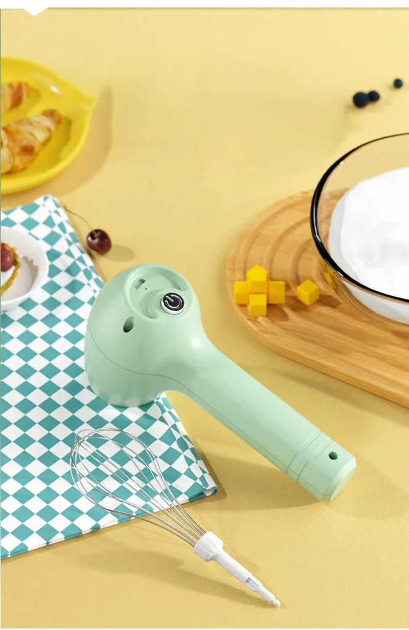 Description Picture 5 of itemUSB Electric Milk Frother Garlic Chopper Masher Whisk Egg Beater Kitchen Handheld Automatic Frother Foamer Portable Mixer