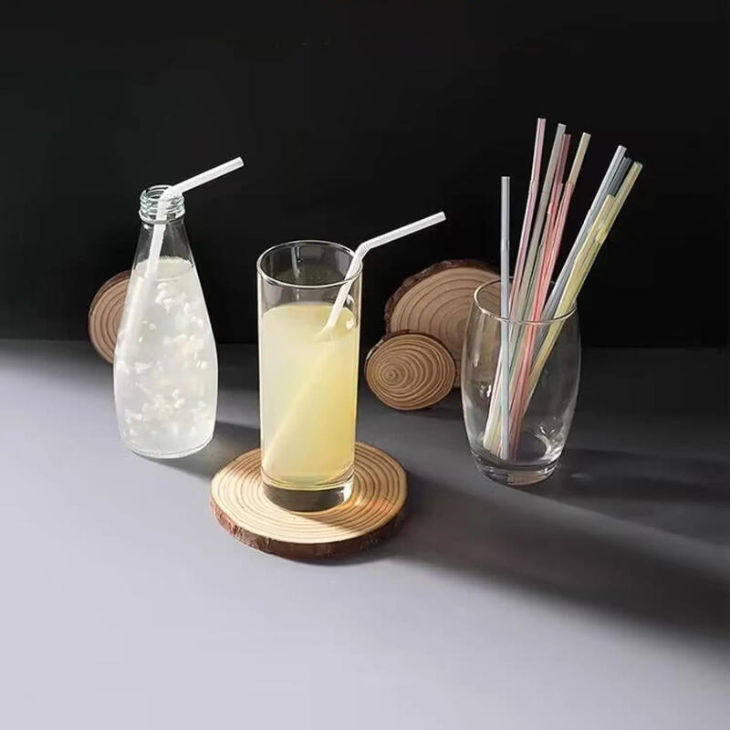 Description Picture 5 of item100pcs Disposable Plastic Drinking Straws - Flexible Drinking Straws Long Plastic Straws Drinking Straws Bendable Colorful