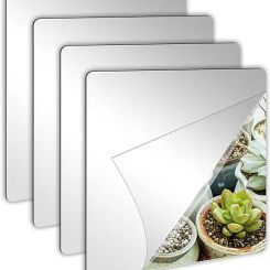 20x20 30x30 40x40cm Square Self Adhesive Silver Acrylic Mirror,Non Glass Safety Mirror For Baby Kids Playroom Home Wall Decor