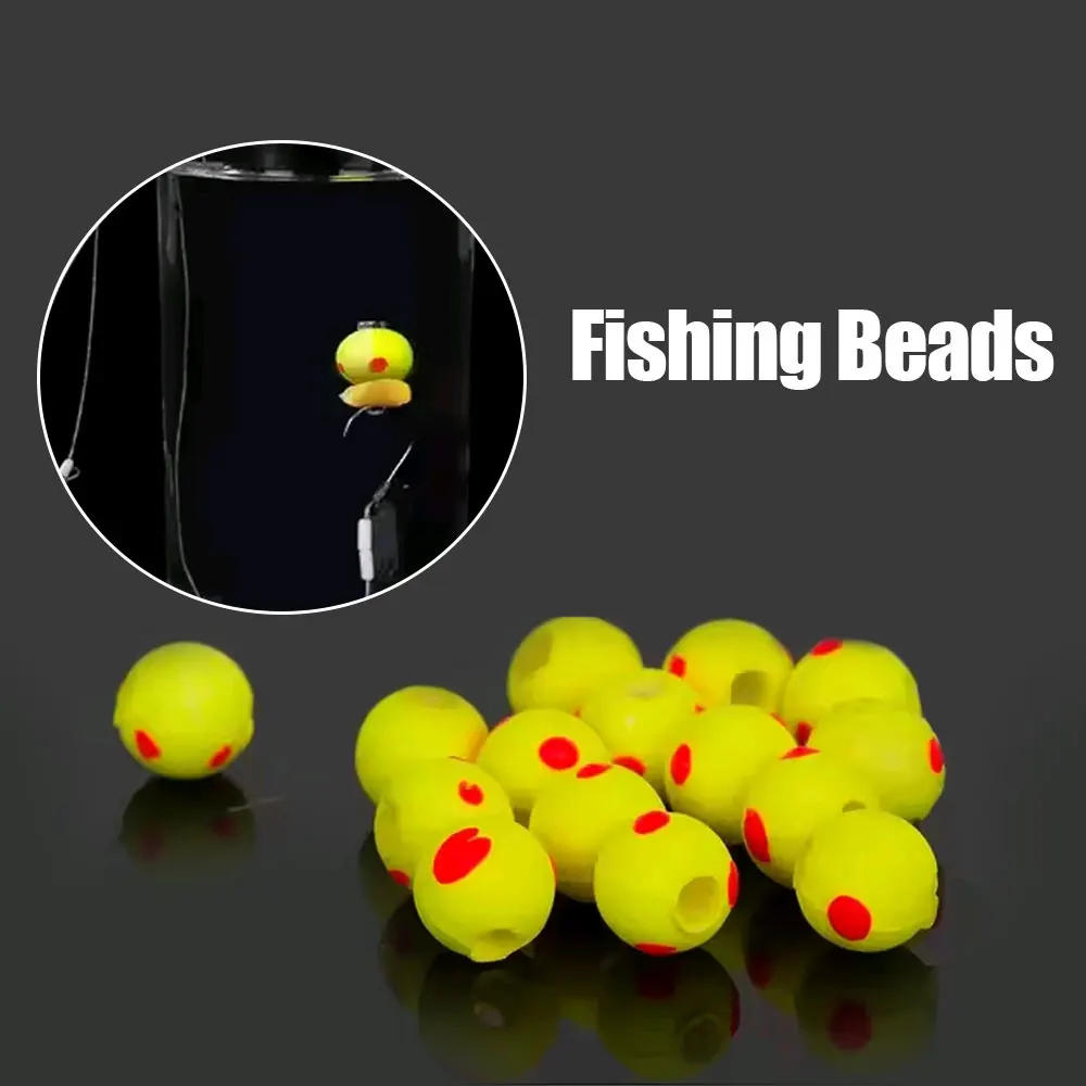 Description Picture 4 of item20pcs Fishing 6/8/10/12mm Anti Hanging Bottom Bait Beads Double Color Artificial Foam Floating Ball Lure Buoyancy Beans Tackle