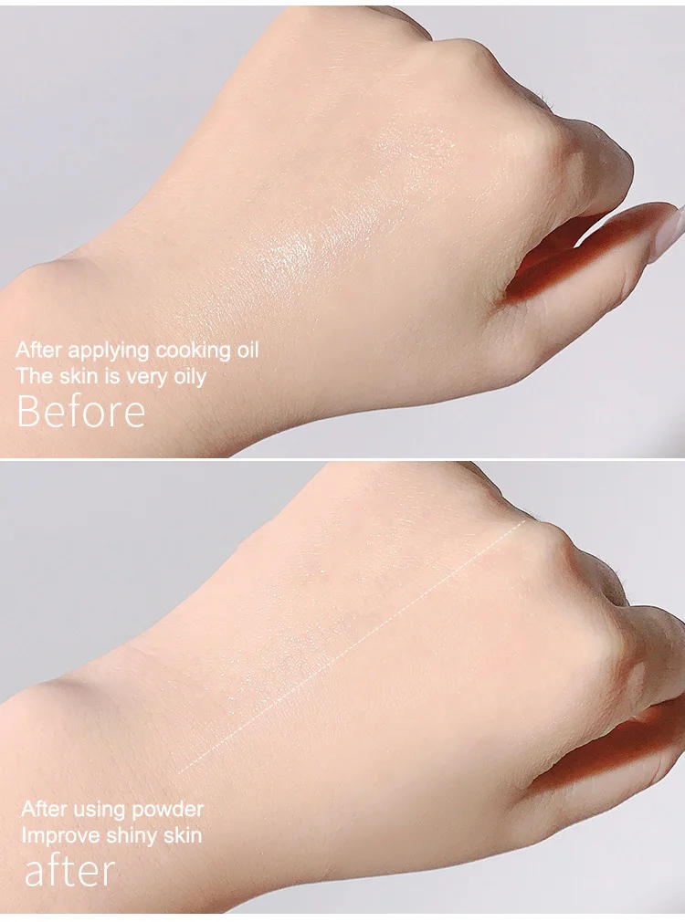 Description Picture 6 of itemOil Control Makeup Powder  Moisturizing Brightening Press Powder Nature Light Breathable Waterproof Lasting Setting Loose Powder