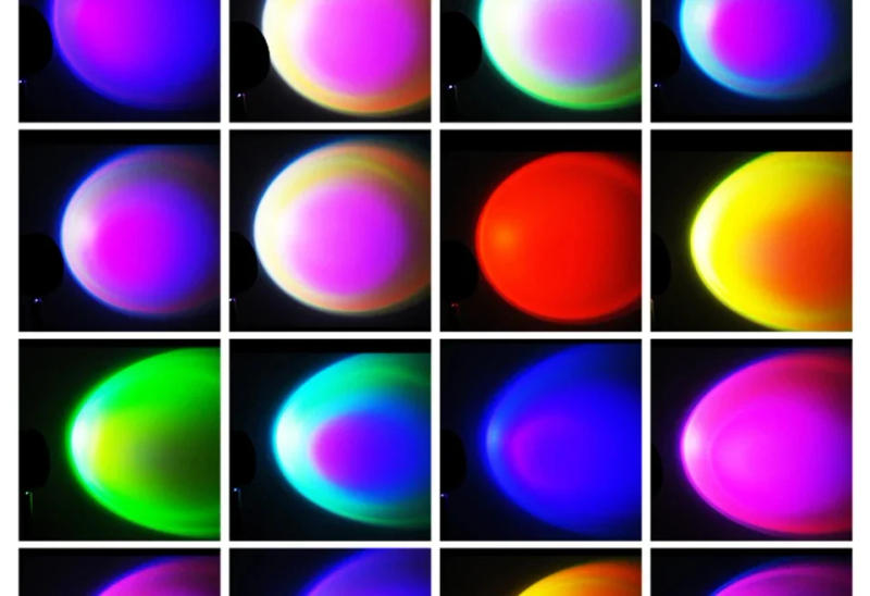 Description Picture 5 of itemLED Projection Light RGB Sunset Night Light Remote Control USB Rechargeable Live Photo Theme Event Background Lights