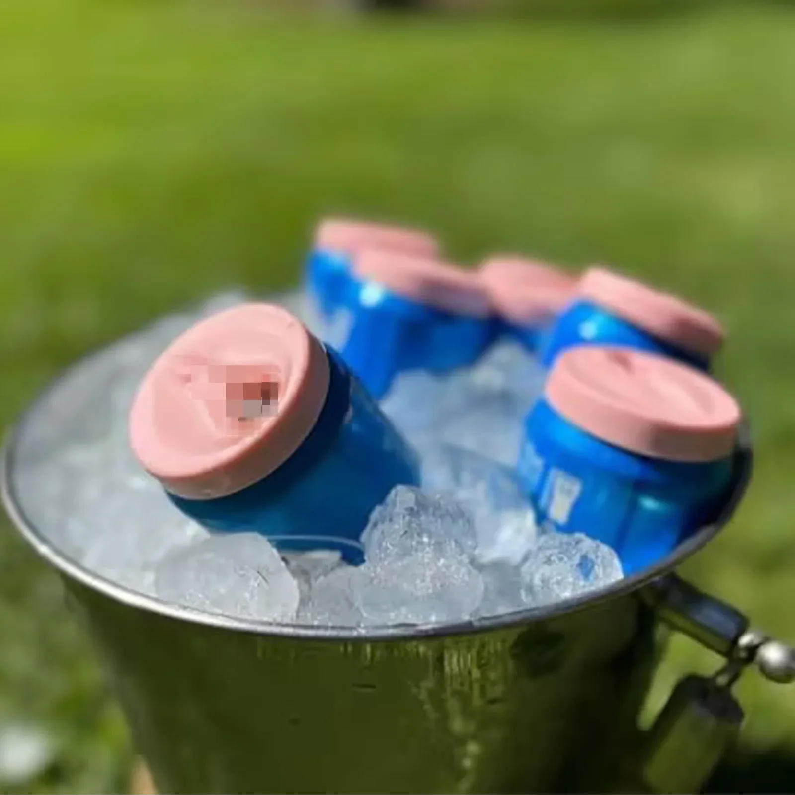 Description Picture 3 of itemSilicone Soda Can Lids Pink Coffee Portable Easy Cleaning Reusable Jar Cap Accessories Bachelor Party Novelty Gifts