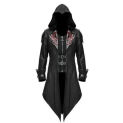 2 Color  Cosplay Medieval Man Streetwear Hooded Jackets Outwear Costume Edward s  Halloween Costume