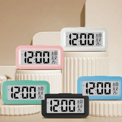 LED Digital Alarm Clock Electronic Digital Alarm Screen Desktop Table Clocks For Home Office Backlight Snooze Calendar Clock