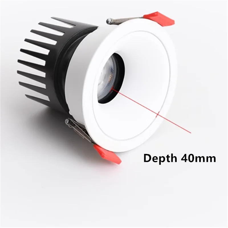 Description Picture 4 of itemDimmable Recessed LED Downlights Anti-Glare 9W12W15W18W20W25W30W36W COB Ceiling Light Spotlight 30° rotating AC110/220V CIR98