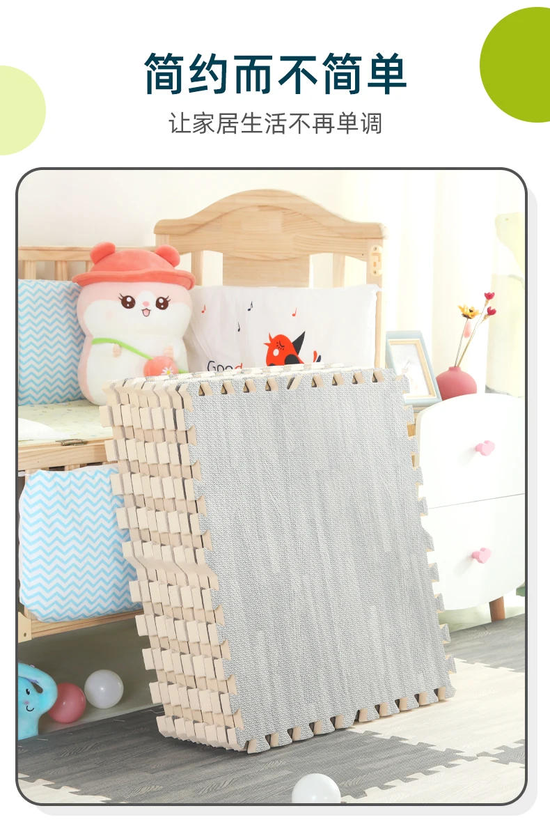 Description Picture 3 of itemBaby Puzzle Mats 30x30cm Foam Play Mats Rug Baby Game Mat Baby Activity Gym Puzzle Mat Wood Grain Floor Mat Kids Carpet Play Mat