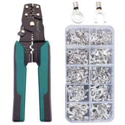 320pcs Boxed Crimp Terminal,Electrical Connector,U/O Shaped,,Wire Connector,Cable Termination Pliers