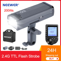 NEEWER Q3 200Ws 2.4G TTL Flash Strobe 1/8000 HSS GN58 Strobe Light Portable Photography Monolight with Softbox Diffuser