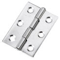 10Pcs Stainless Steel Ball Bearing Butt Internal Door Cabinet Flat Hinges Connector Door Window Bookcase Drawer Furniture