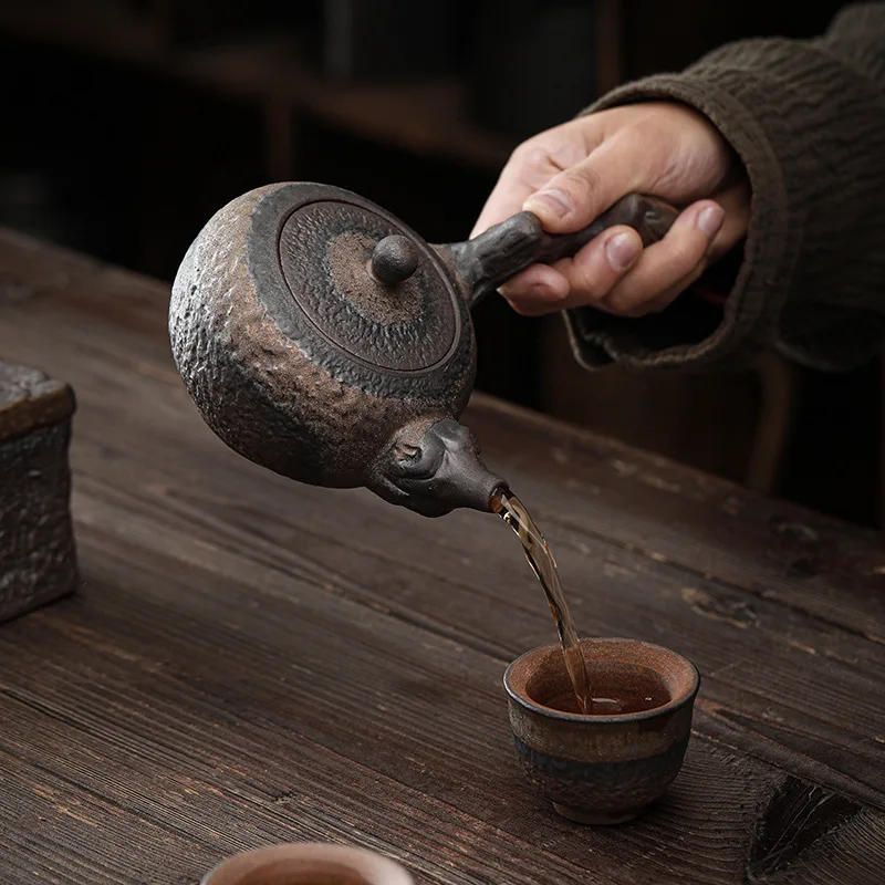 Description Picture 3 of itemStoneware Tea Stove Set Ceramic Teapot Heated Base Tea Warmer Tea Making Utensils Kettle Kung Fu Teaware Teas Infuser Teapots