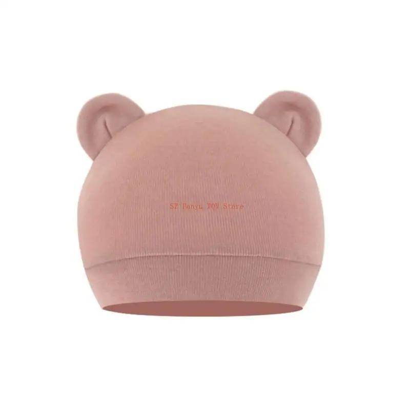 Description Picture 6 of item96GC Baby Hat with Ears Cotton Warm Newborn Accessories Baby Girls Boys Autumn Winter Hat for Kid Infant Beanie Caps