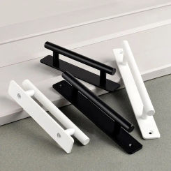 Fashion Aluminium Alloy Door Handle Hardware Self-Adhesive Sliding Door Knob Punch-free Multifunctional Door Handlebar Door