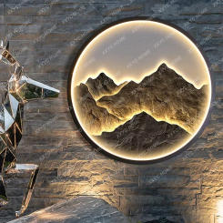 Solar Wall Lamp Outdoor Waterproof Garden Outdoor Shadow Wall Lamp Background Wall Landscape Mural Decorative Lamp