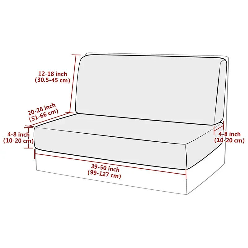 Description Picture 2 of item2pcs/set Elastic RV Dinette Cushions Covers Floral Print Spandex Armless Sofa Cover Camper Car Bench Cover Furniture Protector
