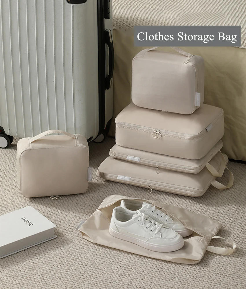 Description Picture 2 of itemNew Travel Compression Bag Luggage Suitcase Storage Bag Space-saving Clothes Towel Shoes Organizer Bag Water-proof Folding Bag