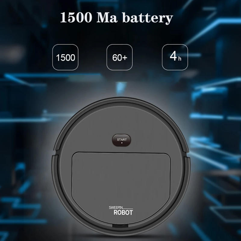 Description Picture 6 of itemNew Sweeping Robot Vacuum Cleaner Mopping 3 In 1 Smart Wireless 1500Pa Dragging Cleaning Sweep Floor For Home Office Clean