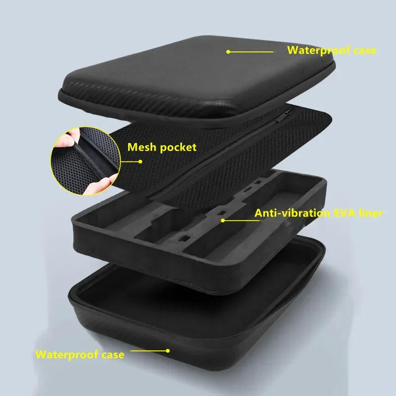 Description Picture 4 of itemPortable Case Gimbal Camera Filter Wide-angle Lens Selfie Stick Storage PU Waterproof Bag for DJI Osmo Pocket 2 Accessories