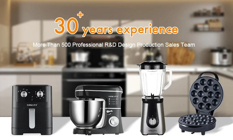 Description Picture 2 of itemSOKANY Product SK-08002 Mini Donut Maker Machine 1400W High-Power Double-Sided Heating Anti-Stick Design Toaster Sandwich Maker