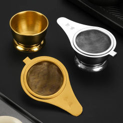 Reusable Stainless Steel Tea Infuser Fine Mesh Teapot Kungfu Tea Leaf Strainer Set Spice Diffuser Filter Kitchen Accessories