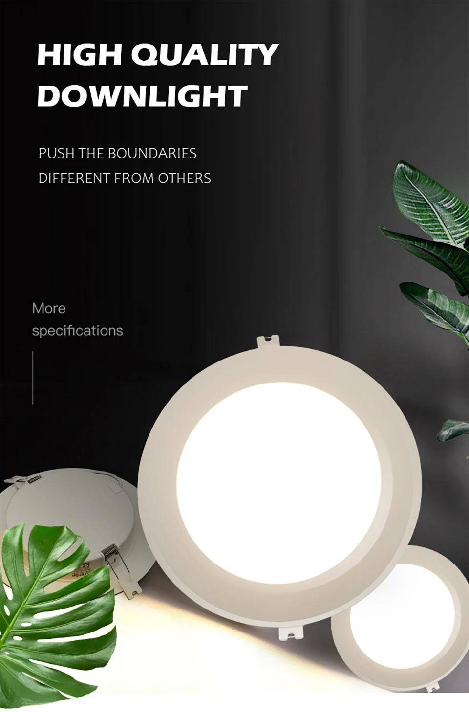 Description Picture 2 of item10pcs LED Downlight 110V 220V Ceiling Light 6W 17W 20W 24W Recessed Led Down light Round Panel Light Spotlight Indoor Lighting