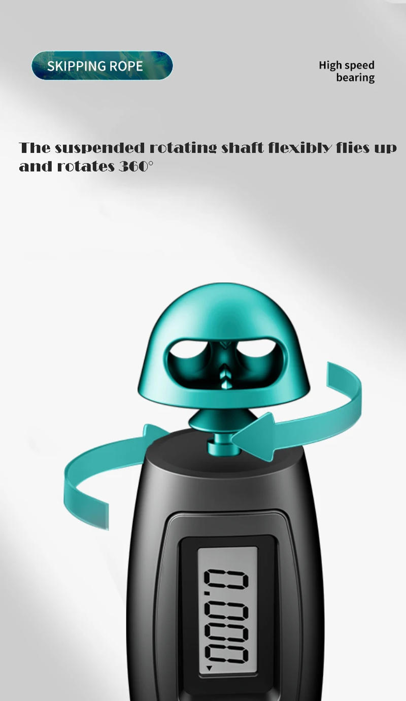 Description Picture 6 of itemCounting Jump Rope ball Steel PVC Skipping Rope Exercise Adjustable Cordless jump rope Fitness gym Training Home Sport Equipment