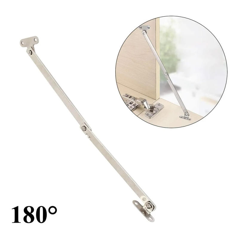 Description Picture 5 of item2pcs Stainless Steel Folding 180 Degree Lid Support Hinges For Furniture Cabinet, Office Shelf, Bookshelf,Office Racks Hinges